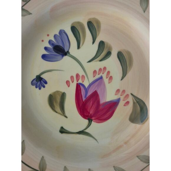 Pfaltzgraff Napoli Hand Painted Salad Plates Decor Tulip Country Italy Set of 2 - Picture 7 of 8